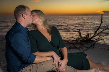 Couples beach session Naples Florida